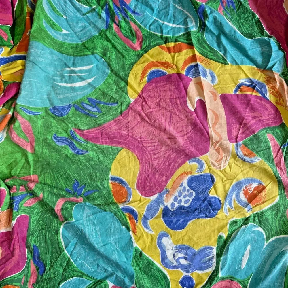 Ralph Lauren Home Collection Costa Paradiso Colorful Full Fitted Sheet Vintage